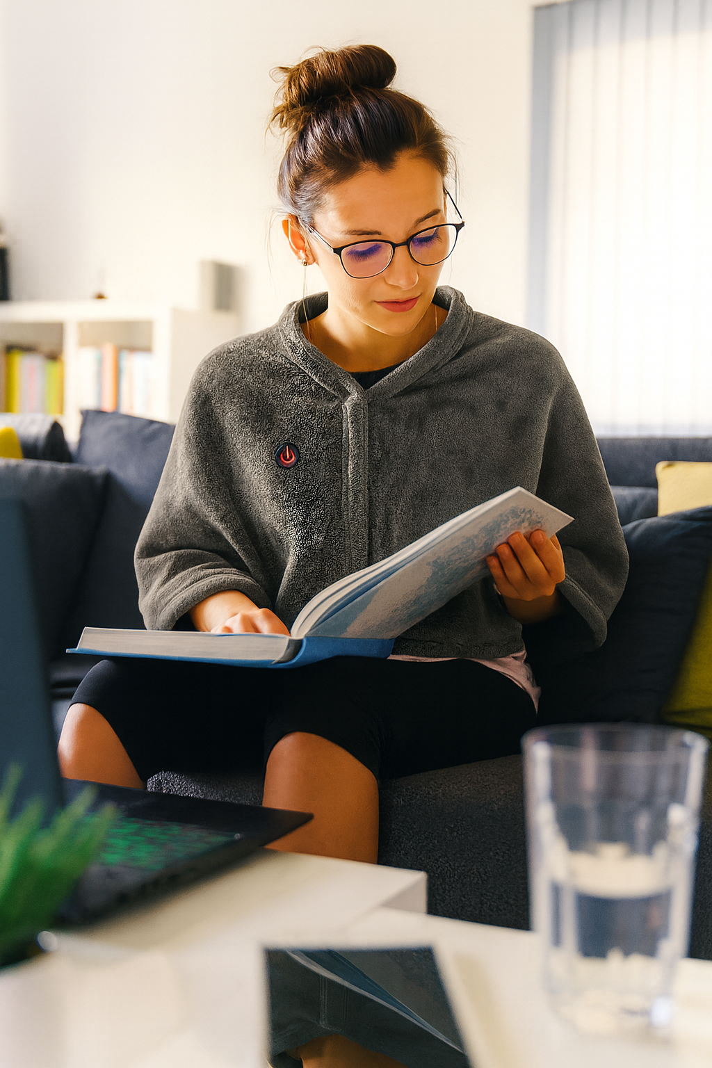 Caldora Electric Heated Shawl 3-in-1 Heated Blanket, Sweater & Wrap